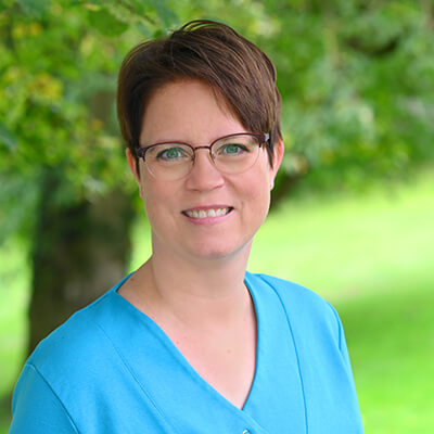 Claudia Franke als Büstenportrait